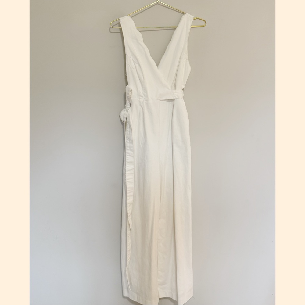 Anthropologie - Elegant White Jumpsuit - Picture 3 of 11